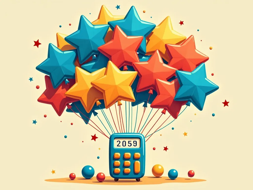 별 풍선 계산기