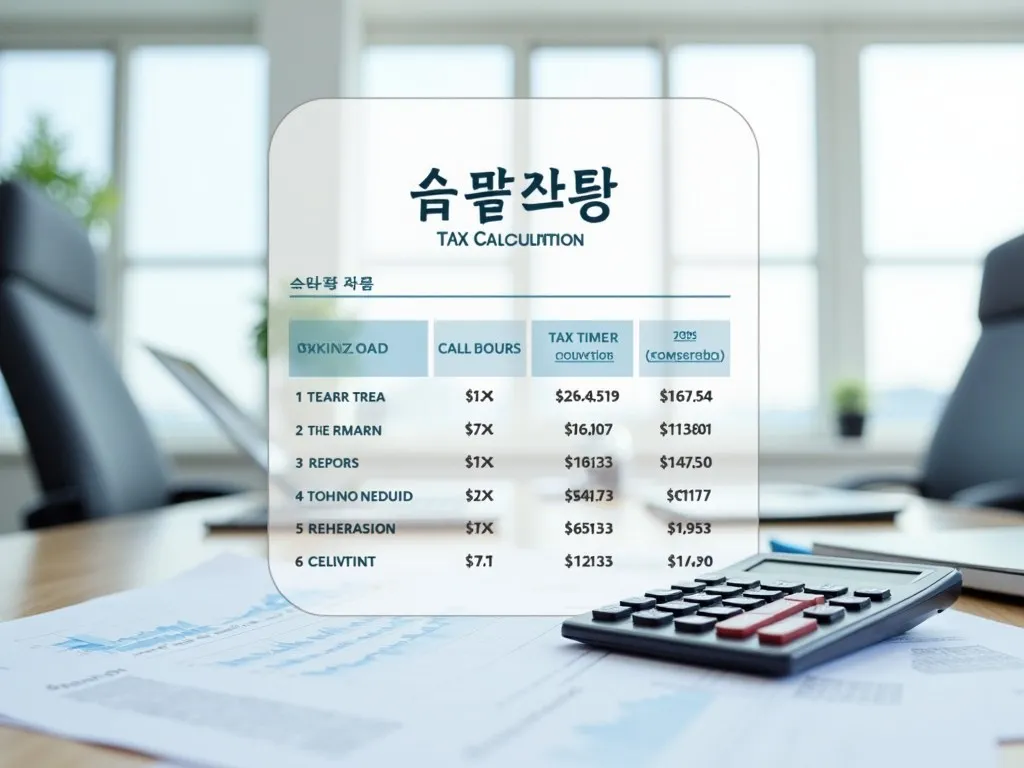 종합 소득세 계산기